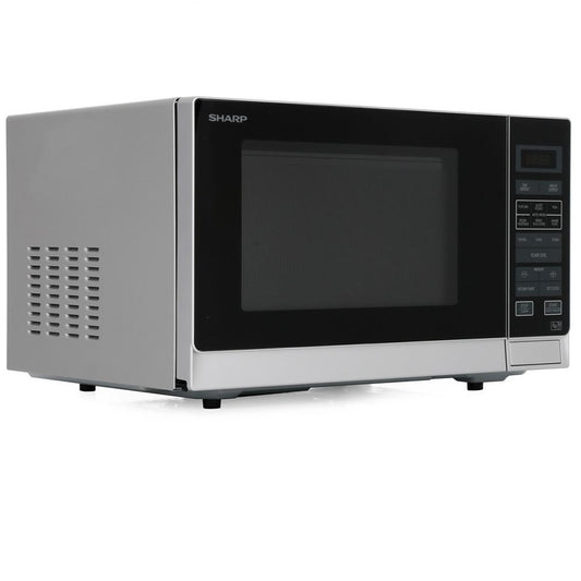 Sharp R372SLM Silver 25 Litre Solo Microwave Oven
