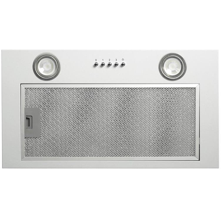 CDA CCA52SI Silver 50CM Canopy Cooker Hood / Extractor With LED Lighting