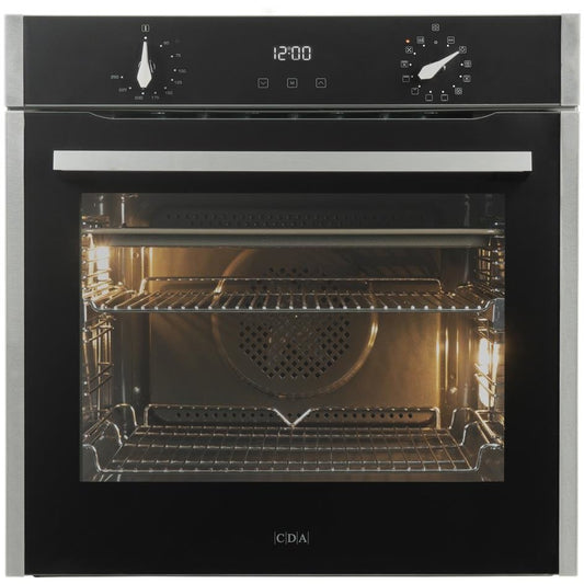 CDA SL300SS Large 77 Litres Built-In Multi Function Single Fan Oven