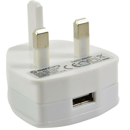 2.1 Amp USB Mains Adaptor Plug