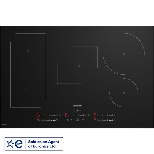 Blomberg MIX55487N Built- in Hard Wired 78cm Electric Induction Hob With Flexi Zone