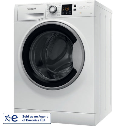 Hotpoint NSWE965CWS 9KG 1600RPM Washing Machine With Stream Function
