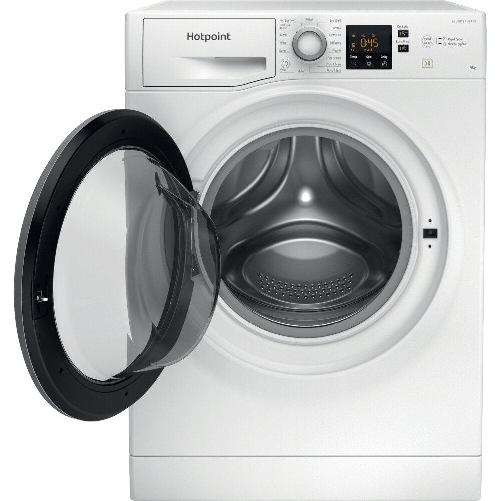 Hotpoint NSWE965CWS 9KG 1600RPM Washing Machine With Stream Function