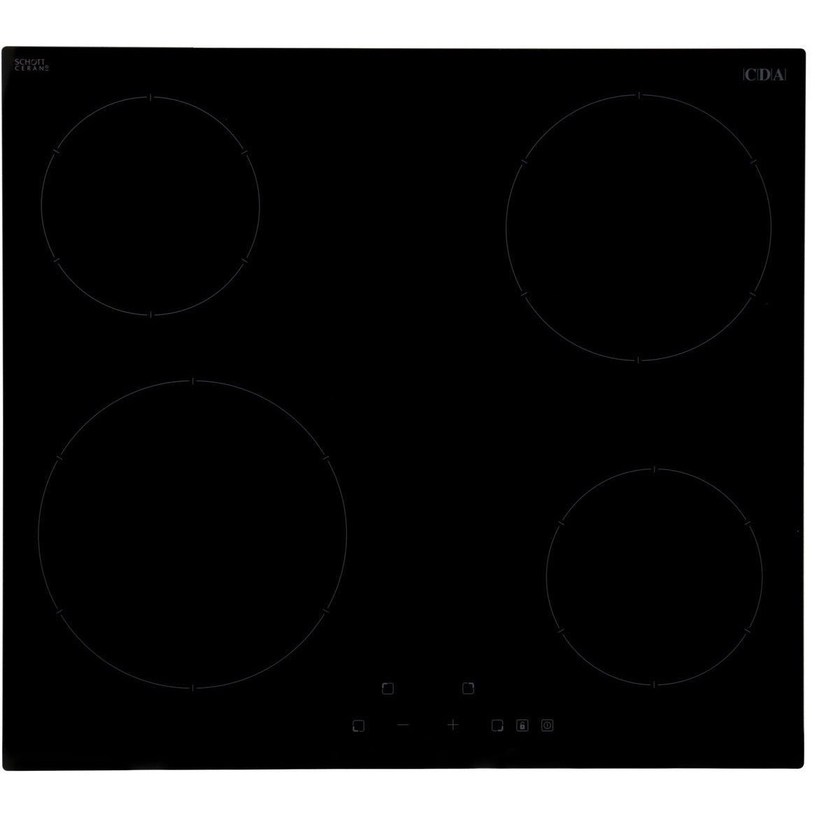 CDA HC6621FR Built- In Ceramic Electric Hob With Touch Control