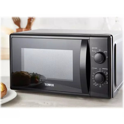 Tower T24034BLK 20 Litre Solo Black Microwave Oven