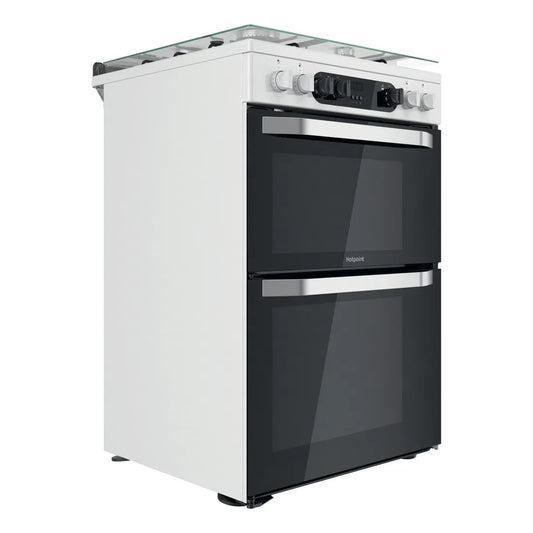 Hotpoint HDM67G9C2CW Dual Fuel Cooker With Double Oven & Lid