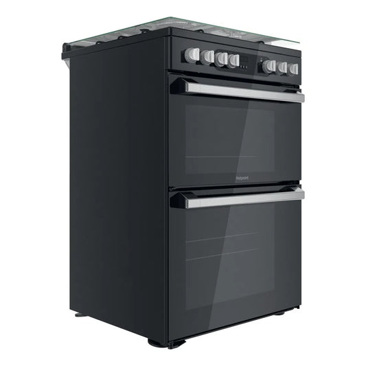 Hotpoint HDM67G9C2CSB Dual Fuel Cooker With Double Oven & Lid