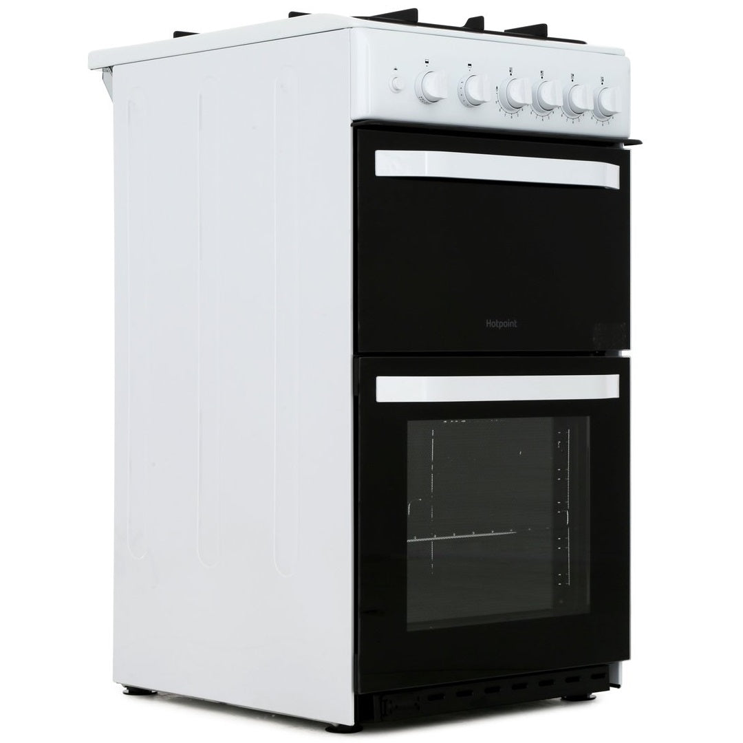 Hotpoint HD5G00CCW Gas Cooker With Twin Cavity