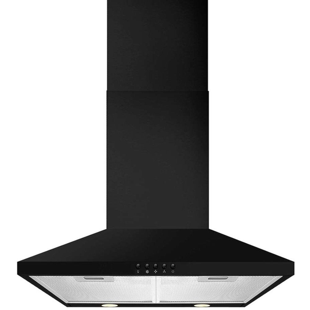 CDA ECH63BL 60CM Canopy Cooker Hood / Extractor With LED Lighting