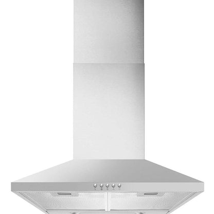 CDA ECH63SS/ WH 60CM Canopy Cooker Hood / Extractor With LED Lighting