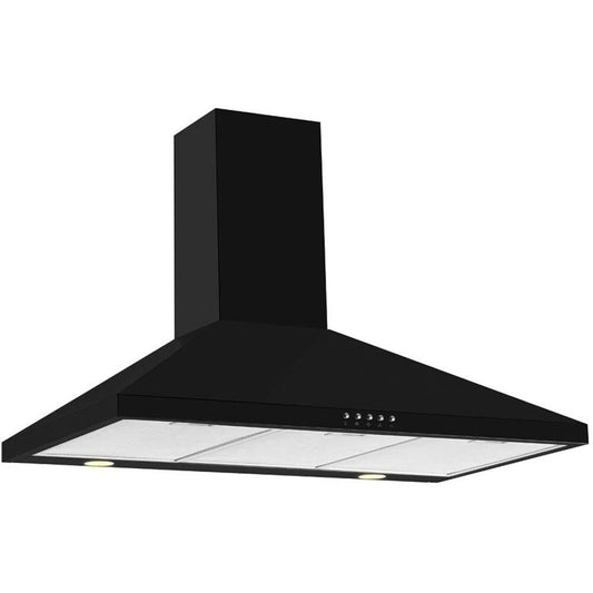 CDA ECH93BL 90CM Chimney Cooker Hood / Extractor With LED Lighting
