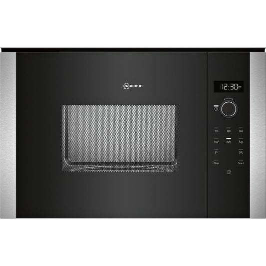 Neff HLAWD23NOB N50 38cm ( Shallow Depth Only 29.7cm ) Built-in Microwave Oven