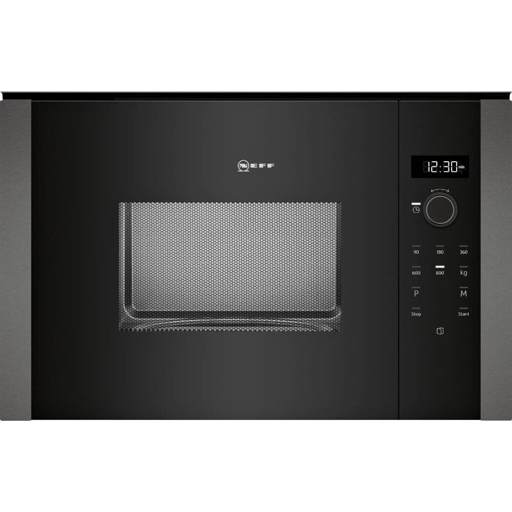Neff HLAWD23GOB N50 Graphite 38cm ( Shallow Depth Only 29.7cm ) Built-in Microwave Oven