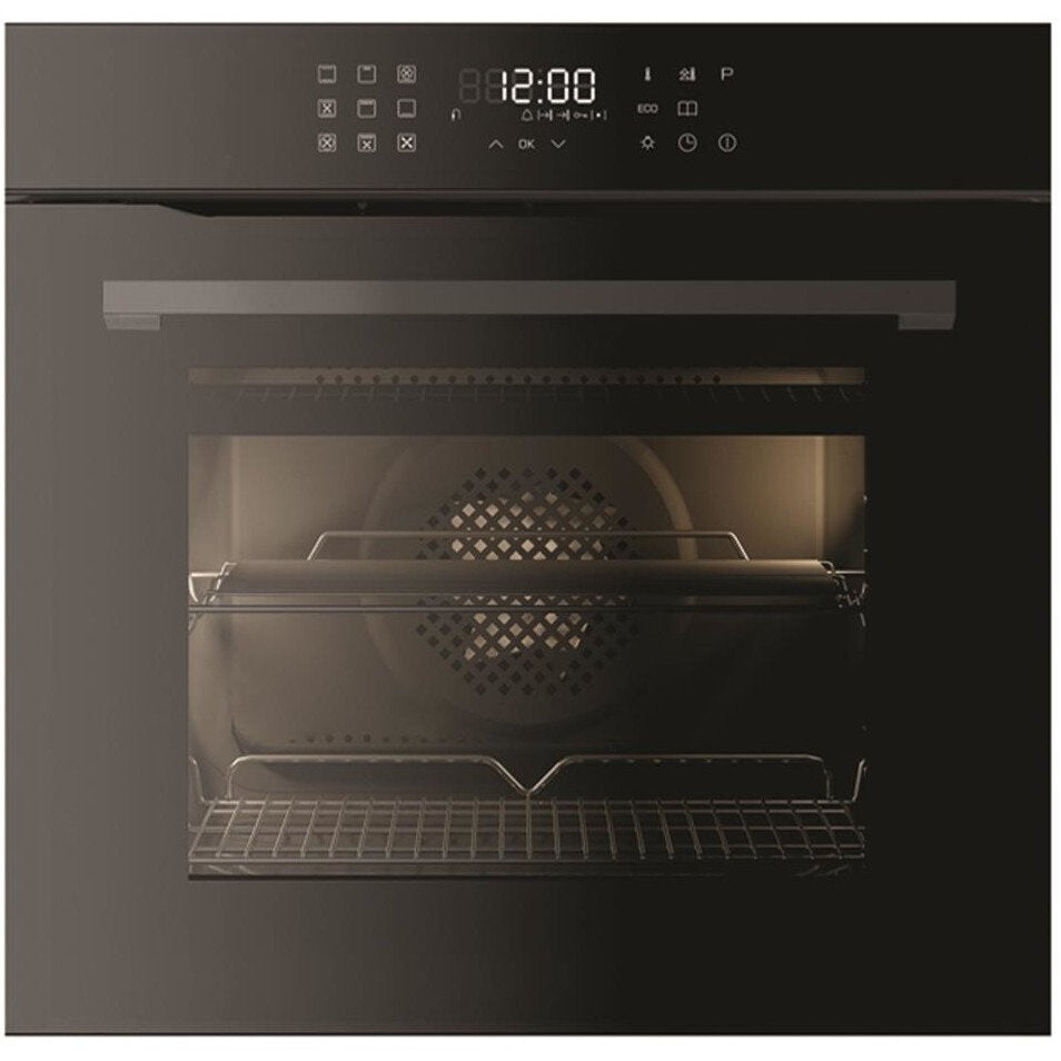 CDA SL550BL Large 77 Litres Built-In Multi Function Pyrolytic Single Fan Oven