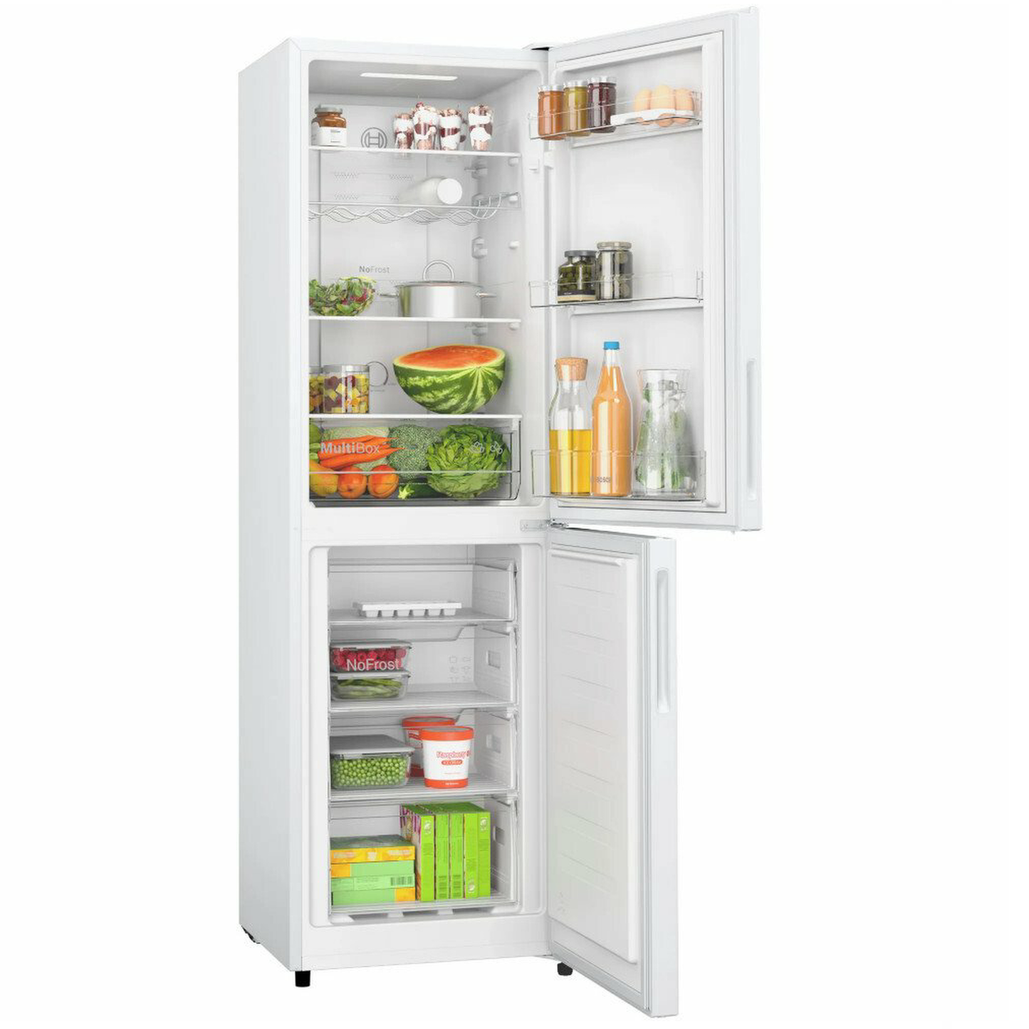 Bosch KGN27NWEAG 55cm ( 182.4cm High ) Frost Free 50/50 Fridge Freezer