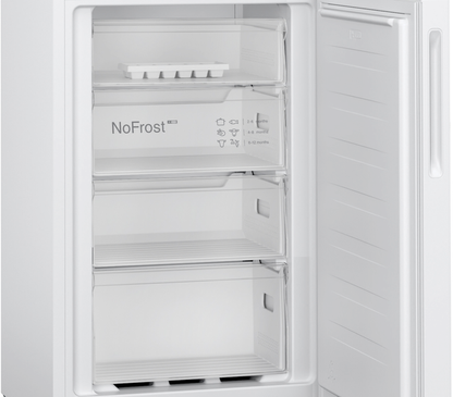 Bosch KGN27NWEAG 55cm ( 182.4cm High ) Frost Free 50/50 Fridge Freezer