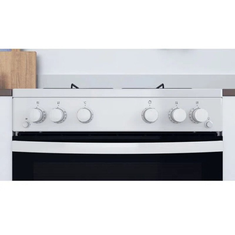Indesit IS67G1PMW/UK 60cm Single Cavity Gas Cooker