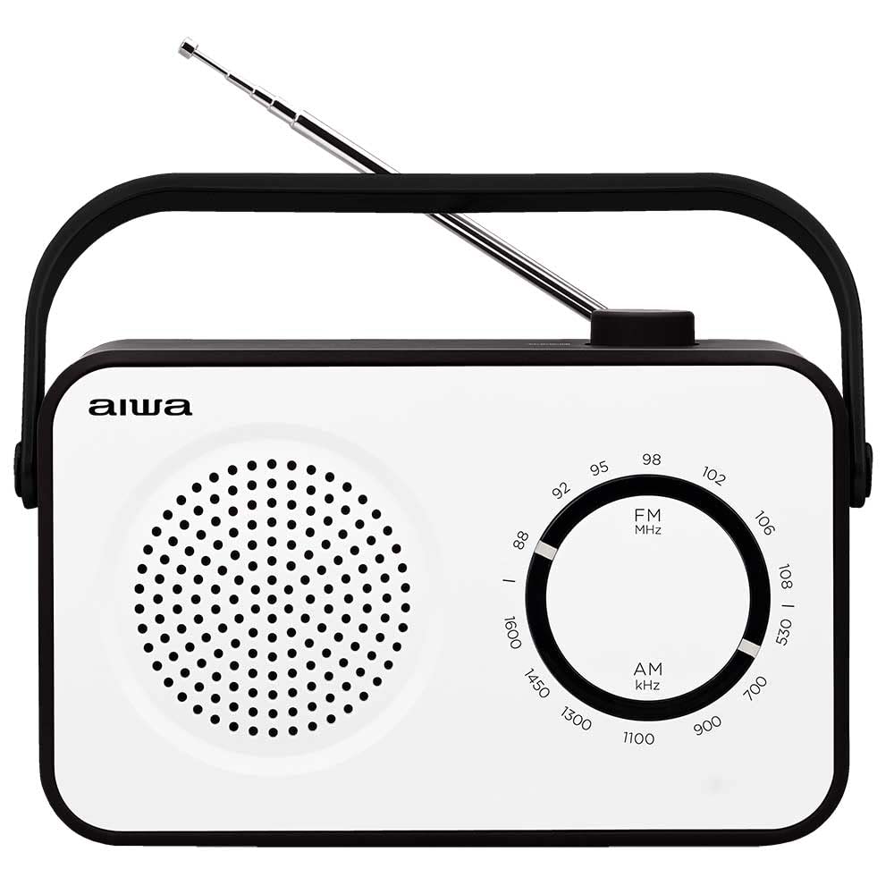 Aiwa R190BW AM/FM Portable Radio Mains or Battery Power
