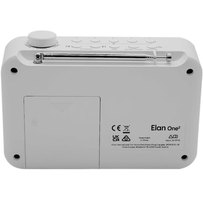 Pure Elan One2 White Portable FM / DAB + Radio