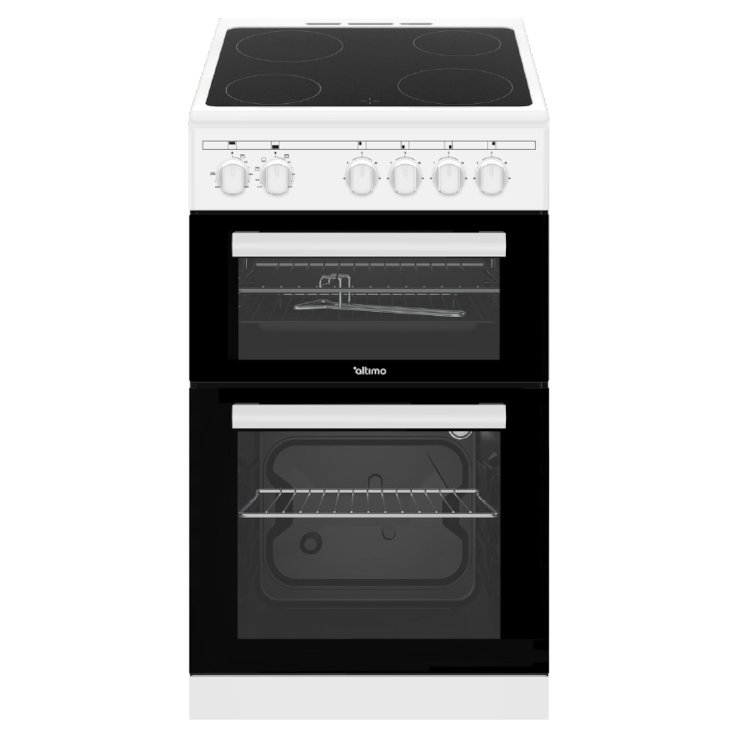 Altimo CETC502W 50cm Twin Cavity Electric Cooker