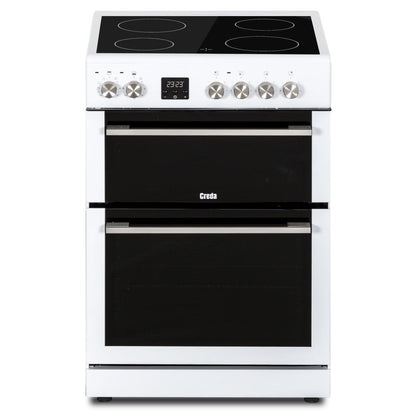 Creda C60CDOW 60cm White Double Oven Electric Cooker