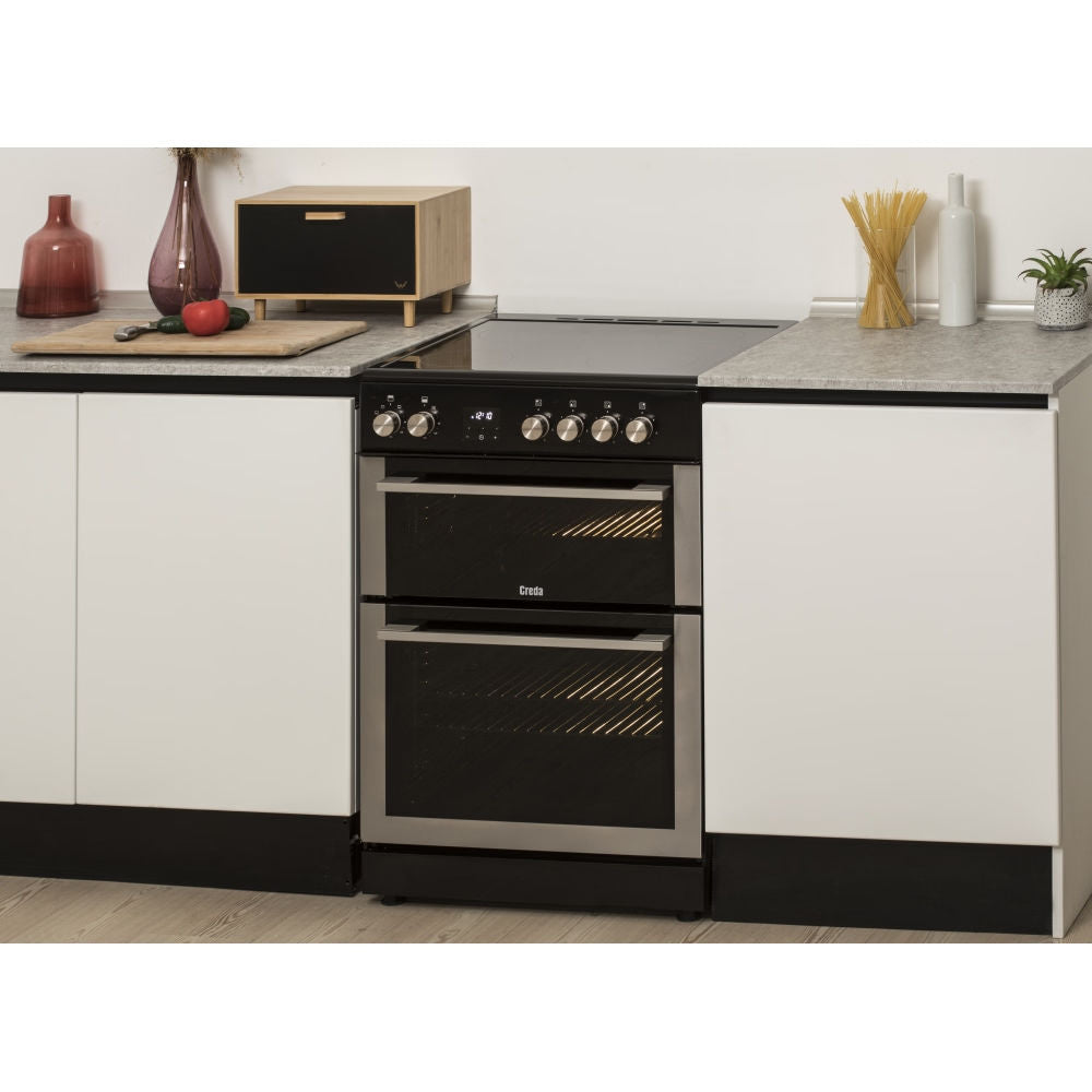Creda C60CDOX 60cm Stainless Double Oven Electric Cooker