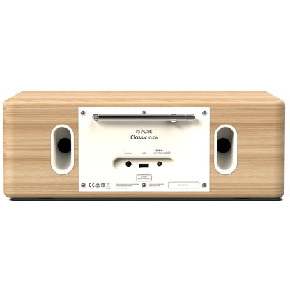 Pure Classic CD6 (Cotton White) Radio and CD System