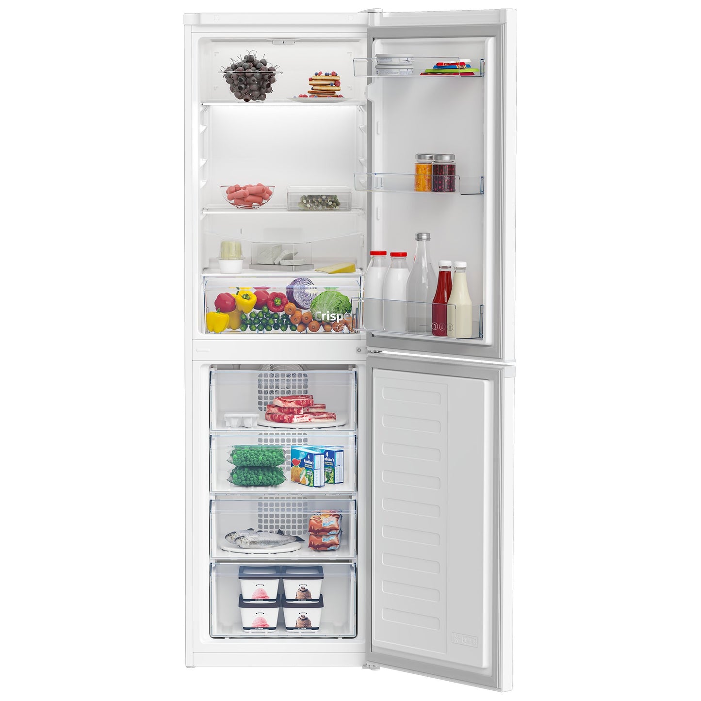 Beko CCFM4582W 54.5cm (182.4cm high) 50/50 Frost Free Fridge Freezer