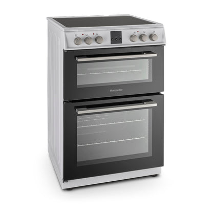 Montpellier MDOC60FW 60cm White Double Oven Electric Cooker