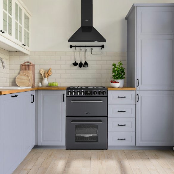 Belling Mini 60cm Anthracite Farmhouse Dual Fuel Range Cooker