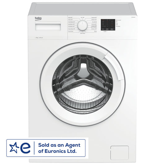 Beko WTK84011W 1400 Spin 8Kg Load Washing Machine