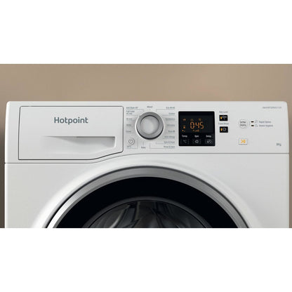 Hotpoint NSWE846WSUK 8kg 1400rpm Washing Machine With Steam Refresh