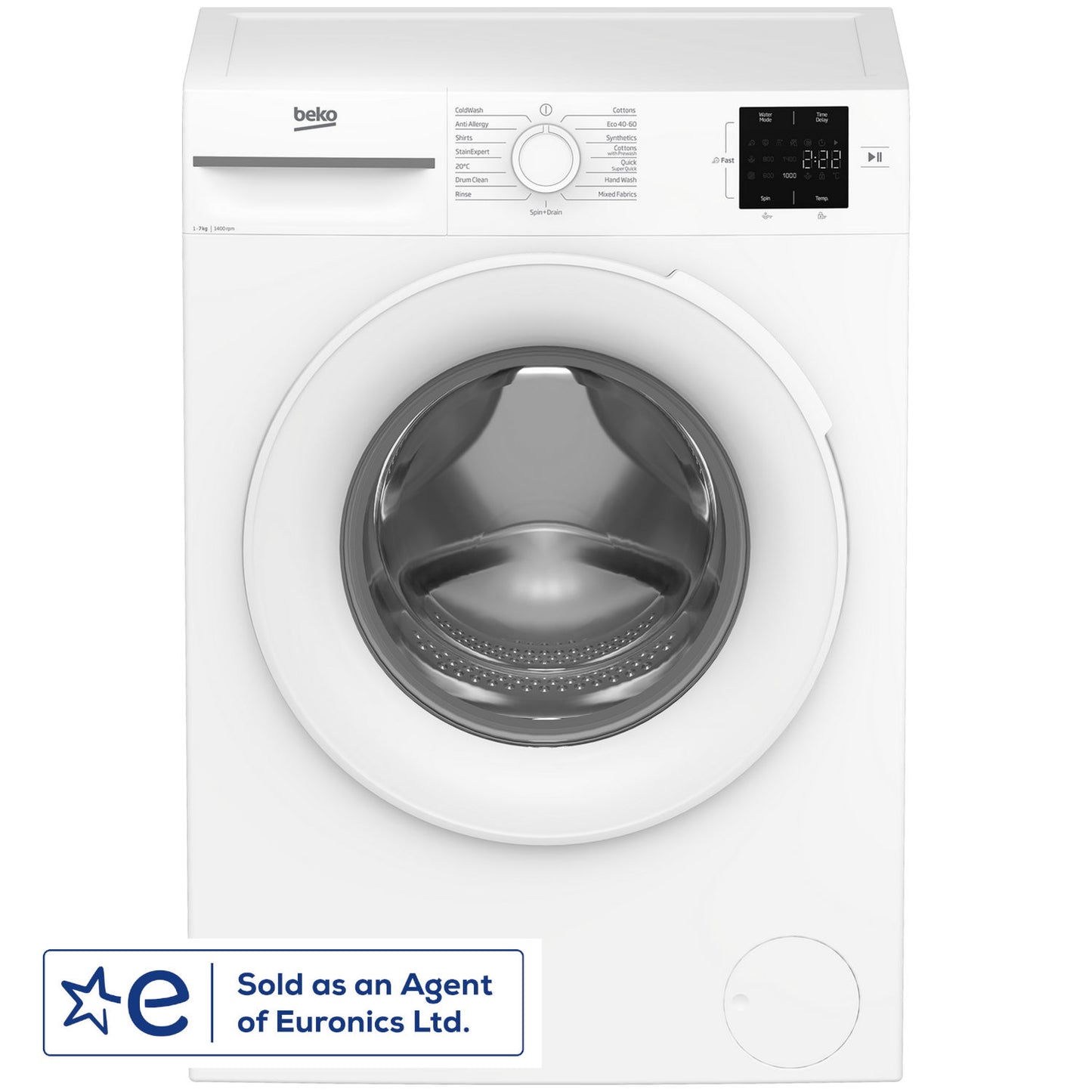 Beko BM1WU3741W 7kg 1400 Spin Washing Machine