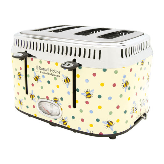 Russell Hobbs 27250 Emma Bridgewater Bee & Polka Dot 4 Slice Toaster