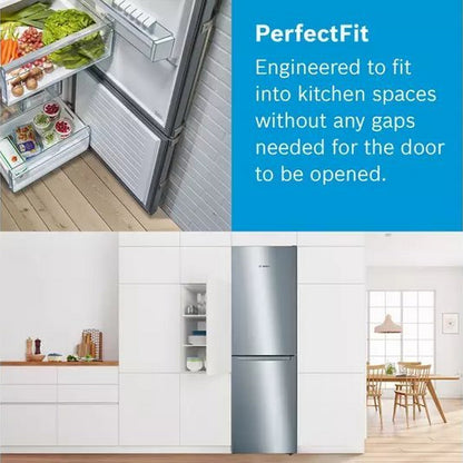 Bosch KGN34NLEAG 60cm Silver ( 186cm High ) Frost Free Fridge Freezer