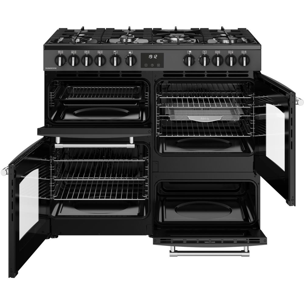 Belling Farmhouse 100DFT Anthracite Dual Fuel Range Cooker