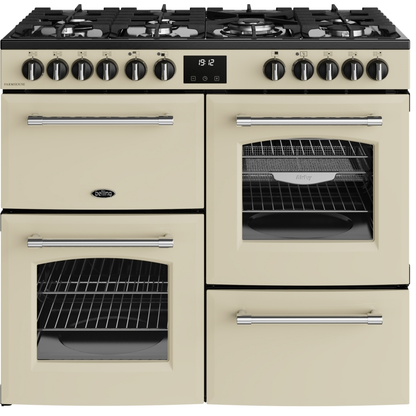 Belling Farmhouse 100DFT Cream Dual Fuel Range Cooker