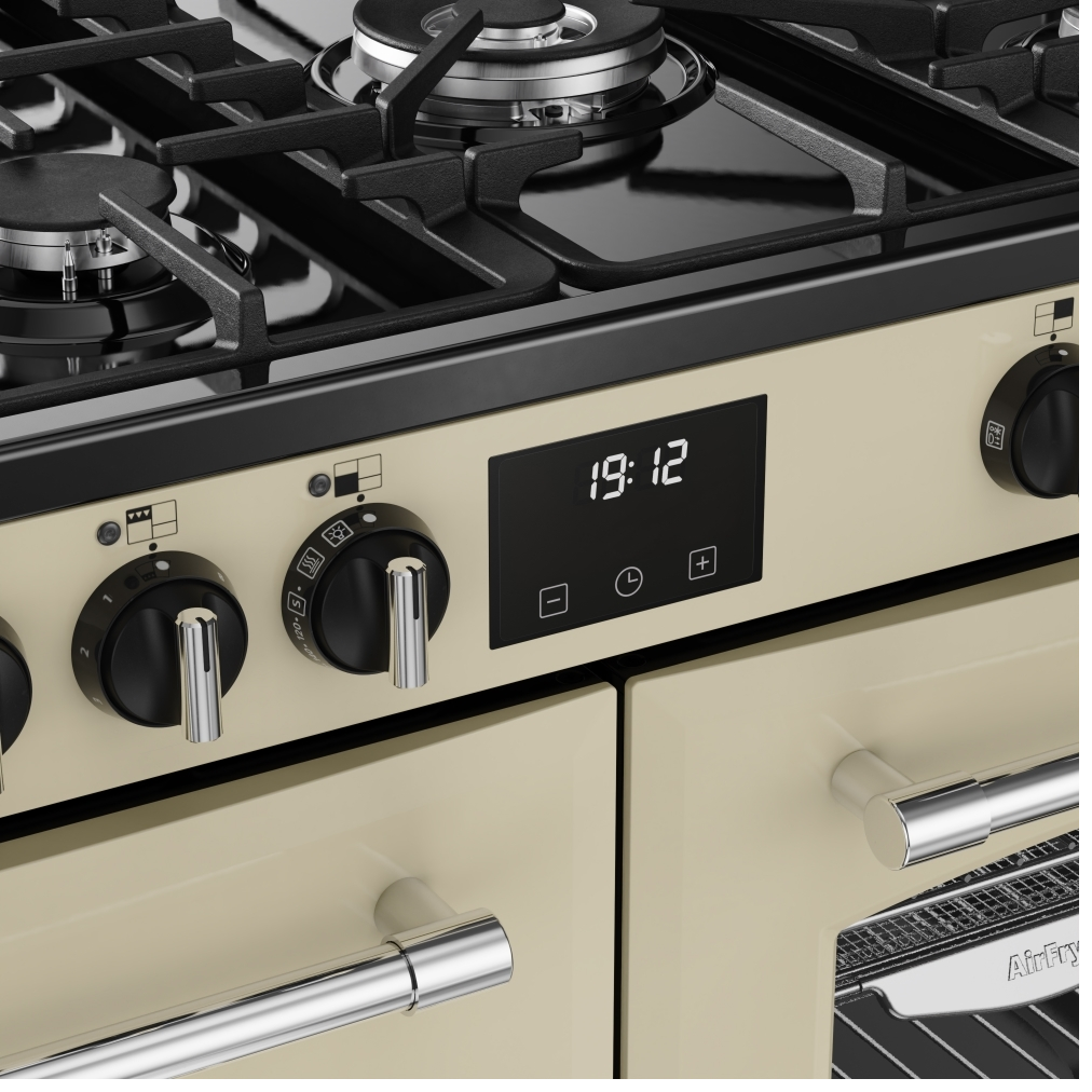 Belling Farmhouse 100DFT Cream Dual Fuel Range Cooker