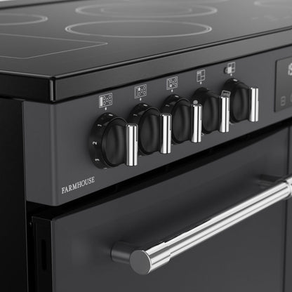 Belling Farmhouse 100E Anthracite Electric Range Cooker