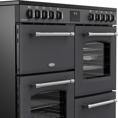 Belling Farmhouse 100E Anthracite Electric Range Cooker