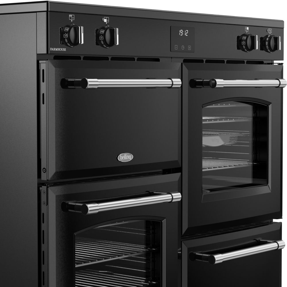 Belling Farmhouse 100E Black Electric Range Cooker