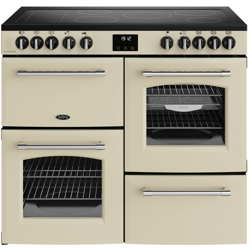 Belling Farmhouse 100E Cream Electric Range Cooker