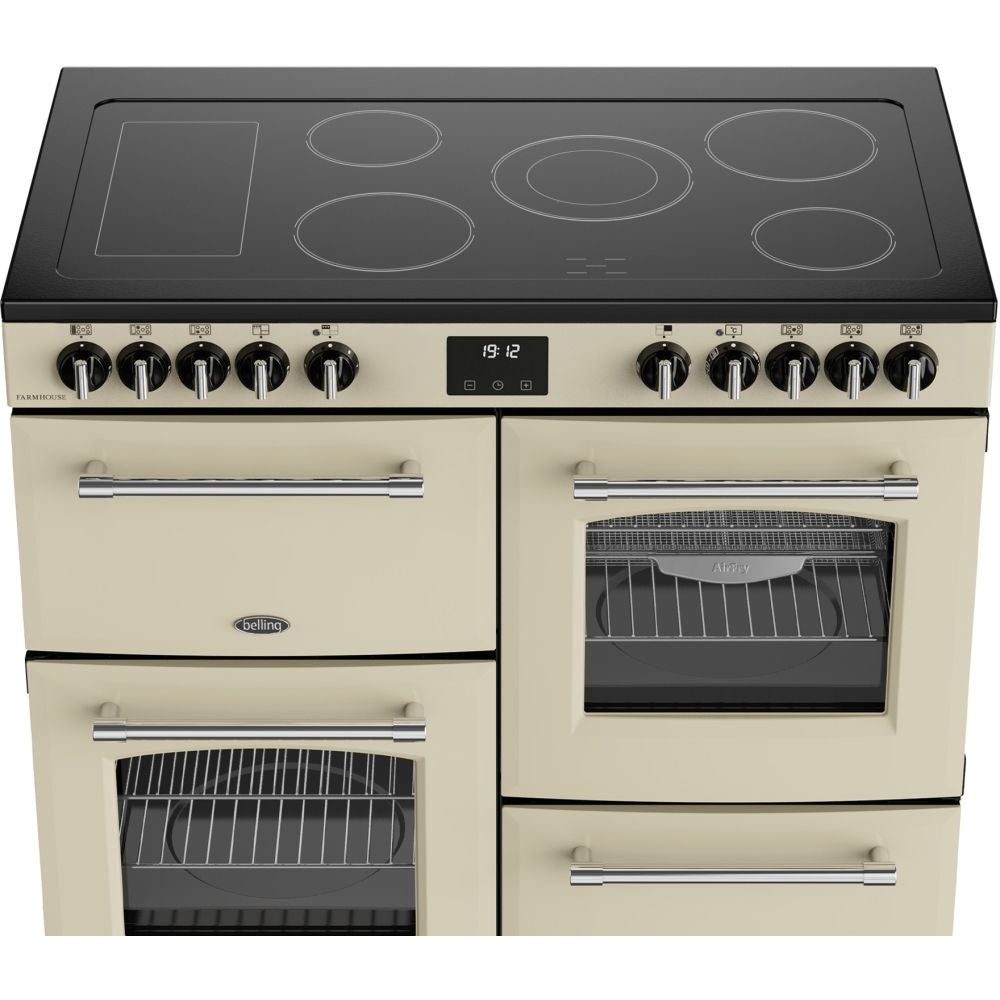 Belling Farmhouse 100E Cream Electric Range Cooker