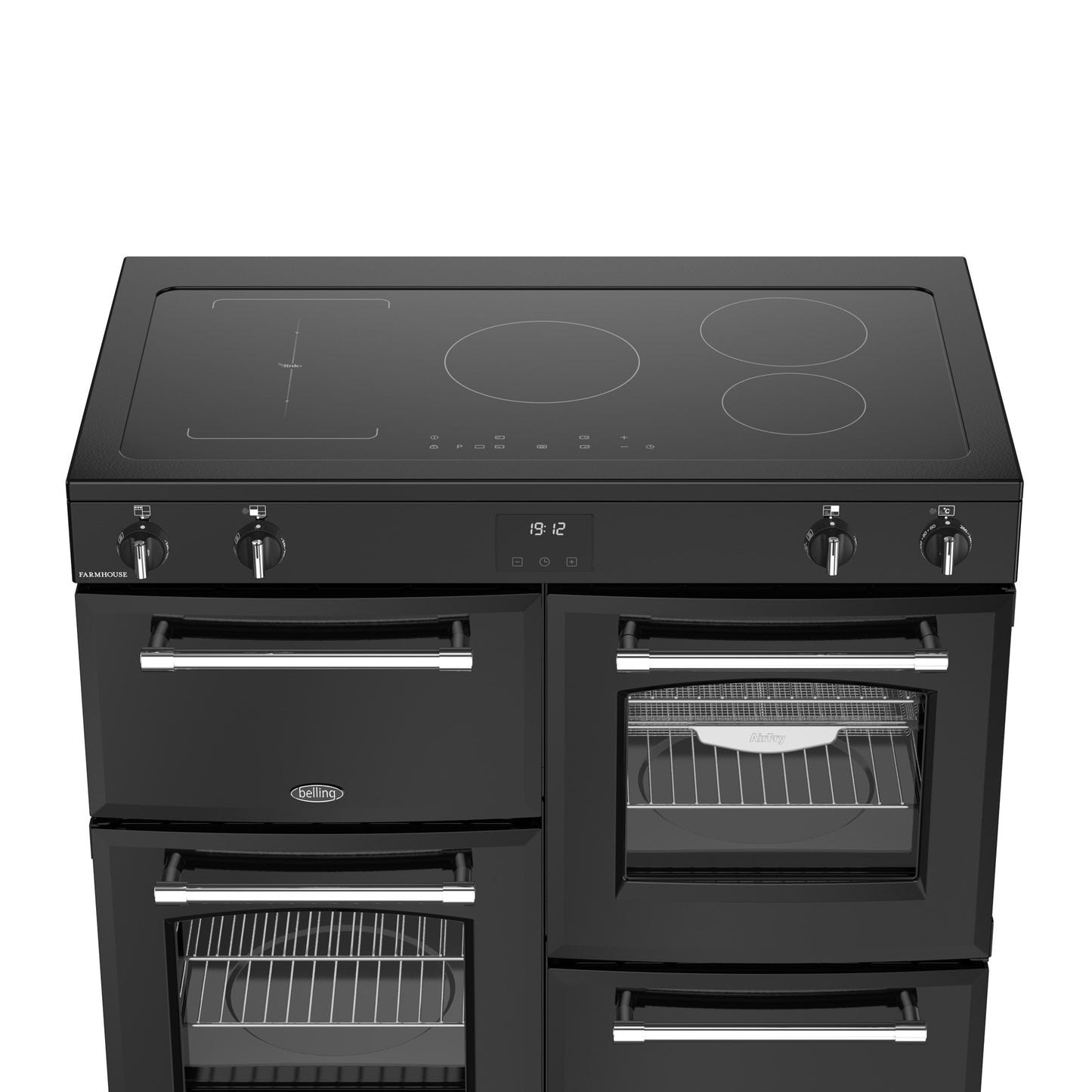 Belling Farmhouse 100Ei Black Induction Range Cooker