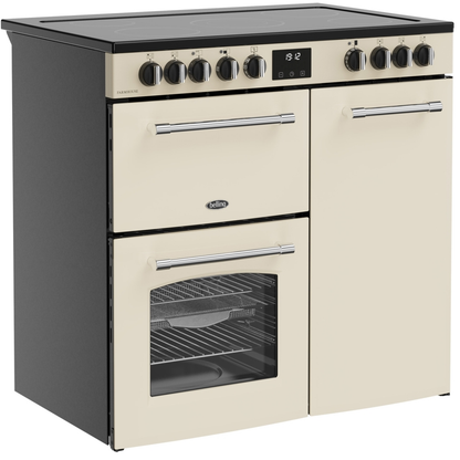 Belling Farmhouse 90E Cream All Electric Range Cooker