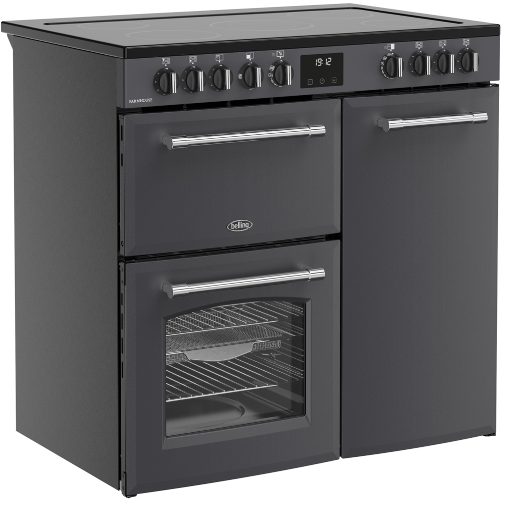 Belling Farmhouse 90E Anthracite All Electric Range Cooker