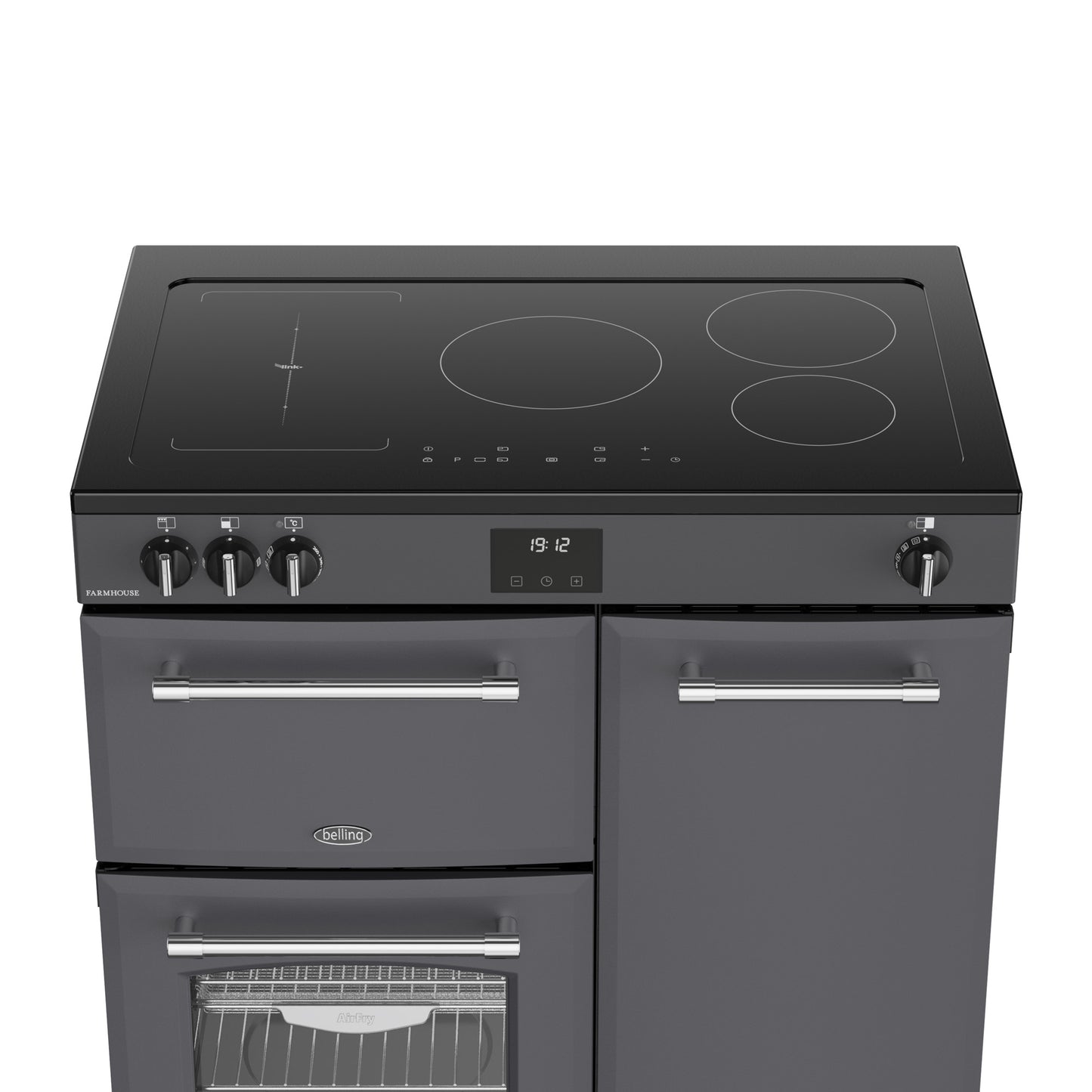 Belling Farmhouse 90Ei Anthracite Induction Range Cooker