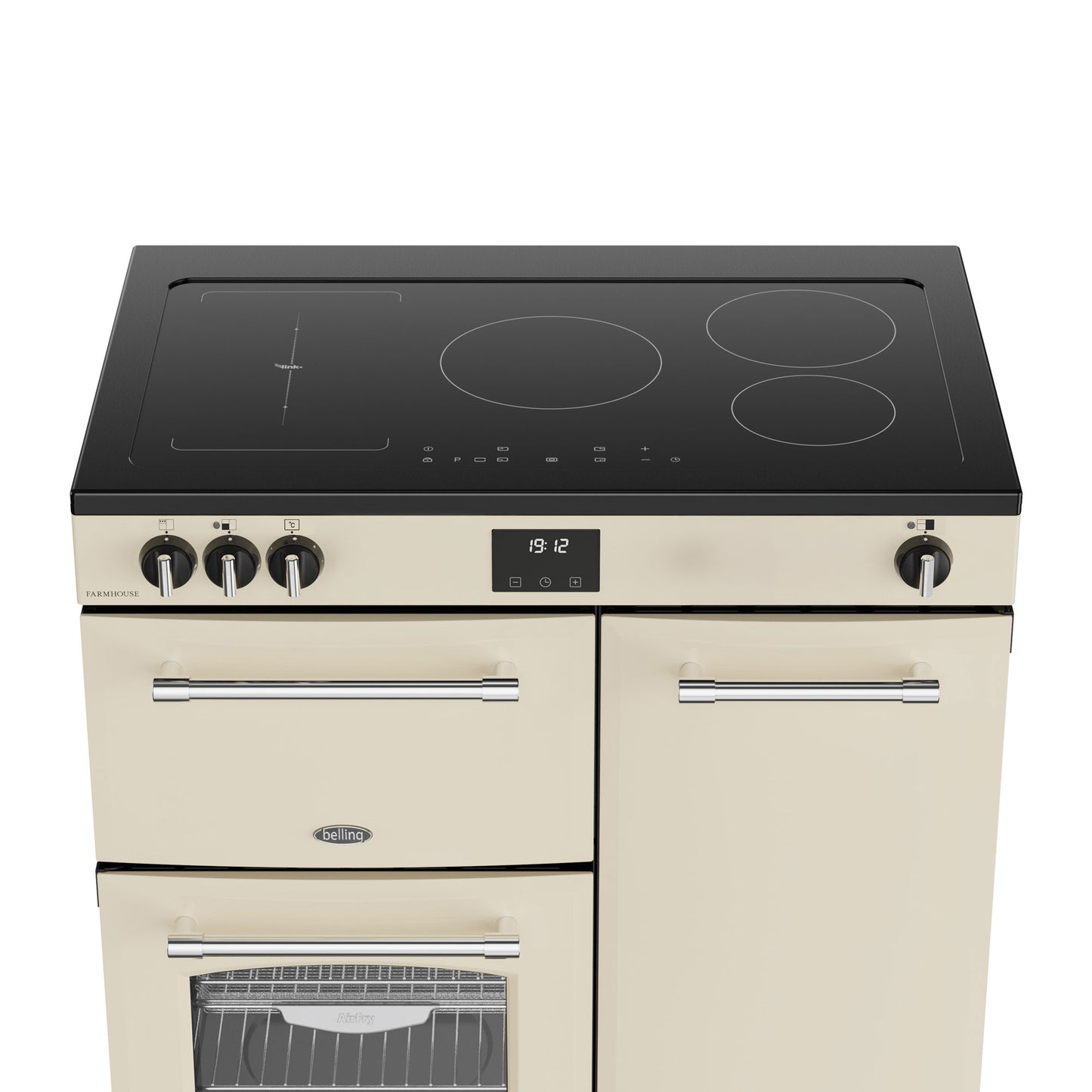 Belling Farmhouse 90Ei Cream Induction Range Cooker