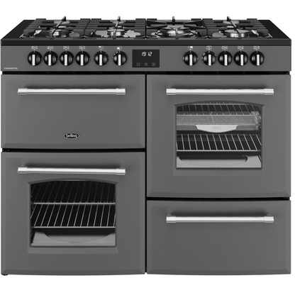 Belling Farmhouse 110DFT Anthracite Dual Fuel Range Cooker