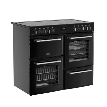 Belling Farmhouse 110E Black Electric Range Cooker